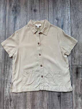 Talbots pocketed safari shirt